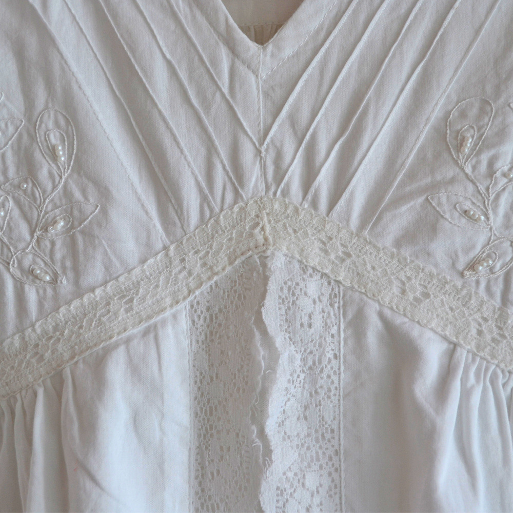 Valerie Long White Nightdress - Image 7