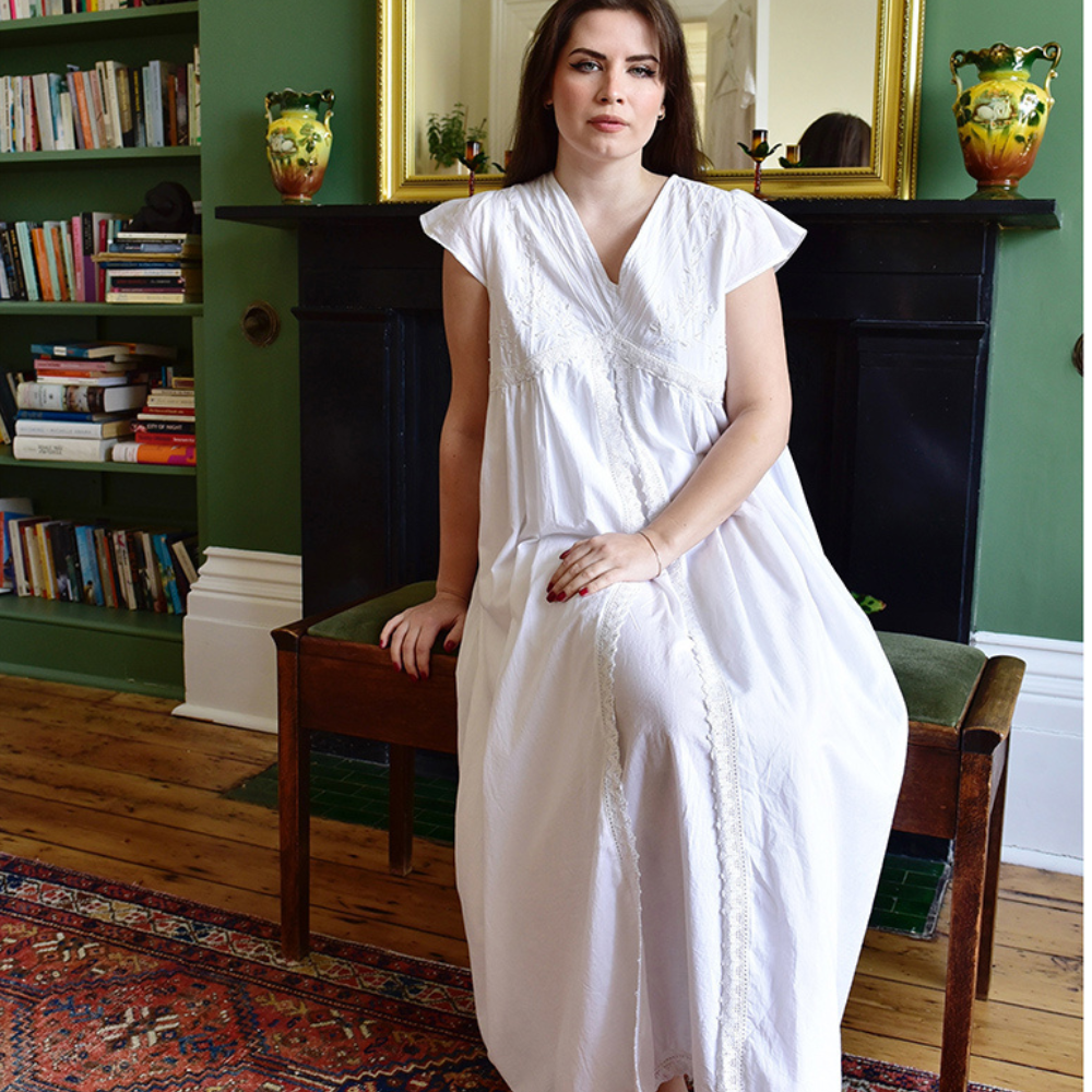 Valerie Long White Nightdress - Image 2