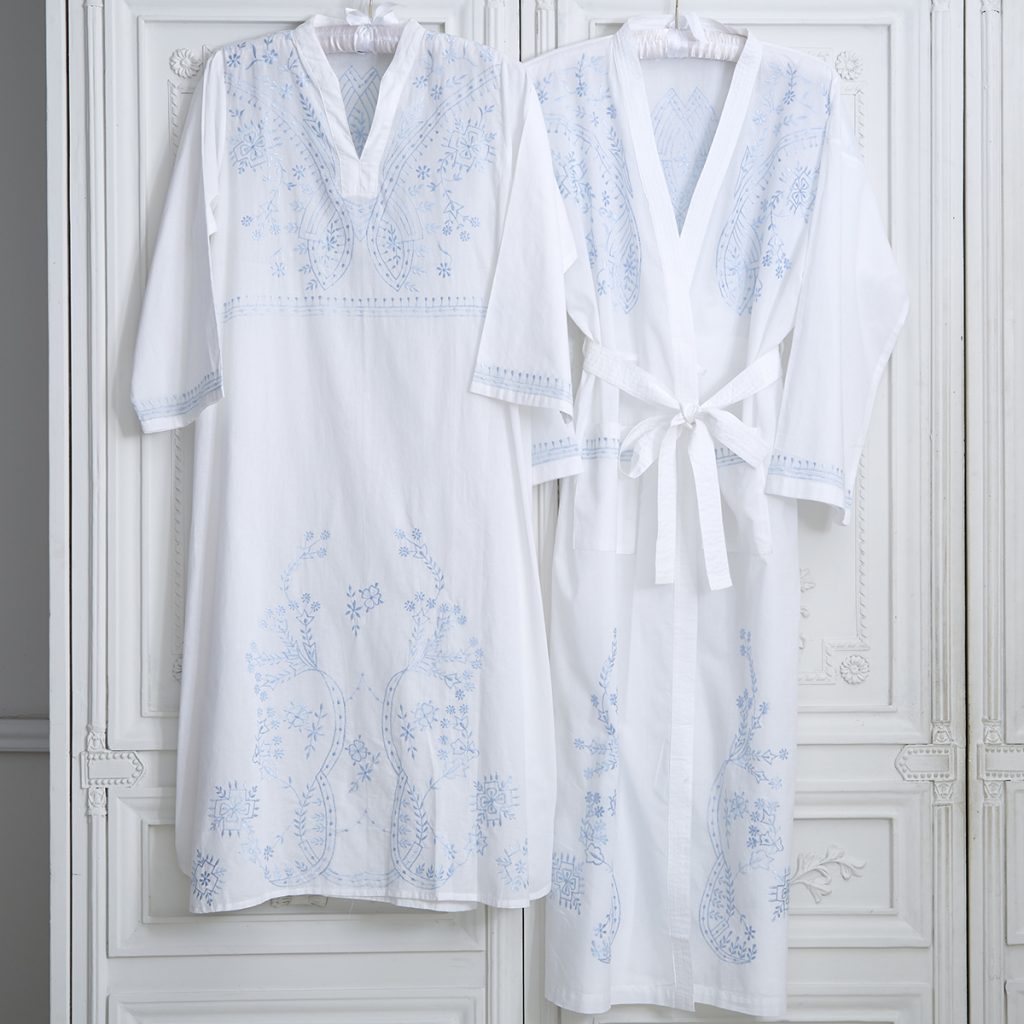 Ladies Lightweight Dressing Gown Luxury 100 Soft Cotton