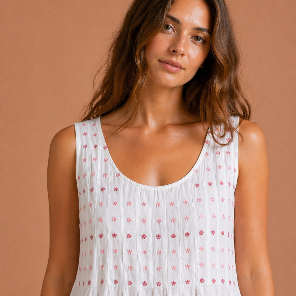 Cotton Nightie - Pink Lizzie - Image 4