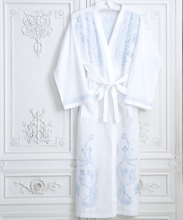 long cotton dressing gown