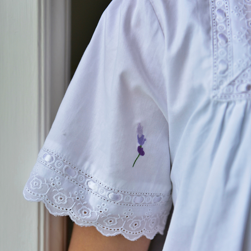 Flora Square Neck Cotton Nightdress - Image 4